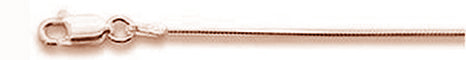 Rose Gold Plated 0.7 MM 015 8 Sides Snake Chain .925 Solid Sterling Silver Sizes 16-20" NEW