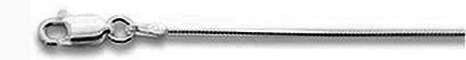 Rhodium 1.05MM 025 8 Sides Snake Chain .925 Solid Sterling Silver Size 16-20" NEW