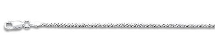 030 1.8MMCrissCross chain .925 Solid Sterling Silver Available in 16-24" NEW
