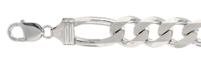 400-14.7MM Figaro Chain Made in Italy Available in 8"- 36" inches NEW