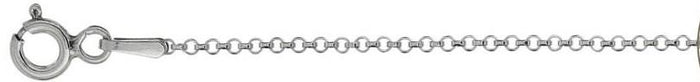 016-1.4MM Rolo Chain .925 Solid Sterling Silver Available in 16"- 24" inches NEW