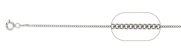 040-1.4MM Sterling Silver Curb Chain Made in Italy Available in 16"- 30" inches NEW