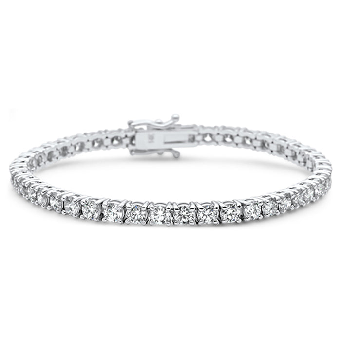 SPECIAL! 6.05ct 14KT White Gold Diamond Tennis Bracelet 8"