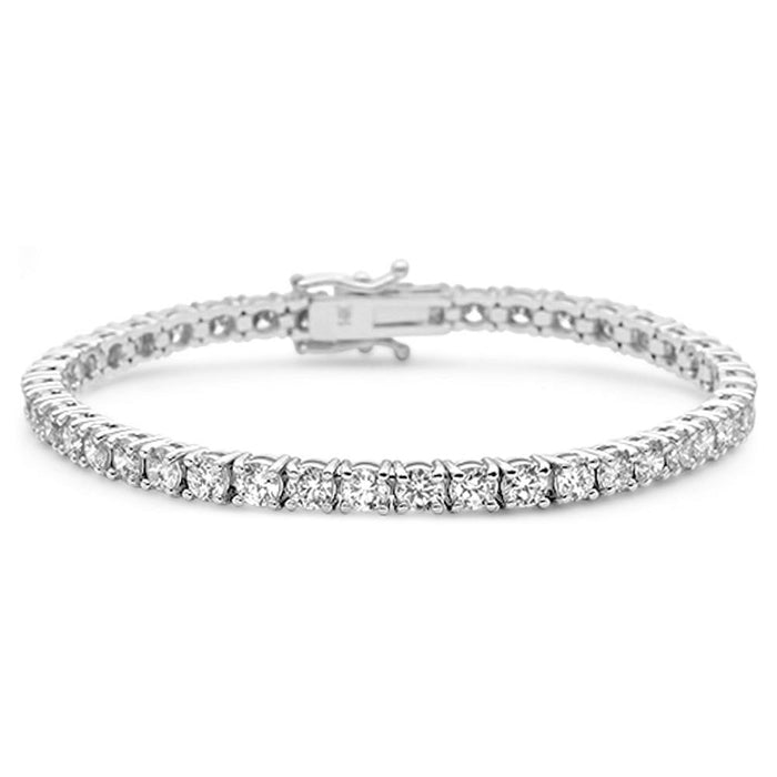 SPECIAL! 3.99ct 14KT White Gold Diamond Tennis Bracelet 7"