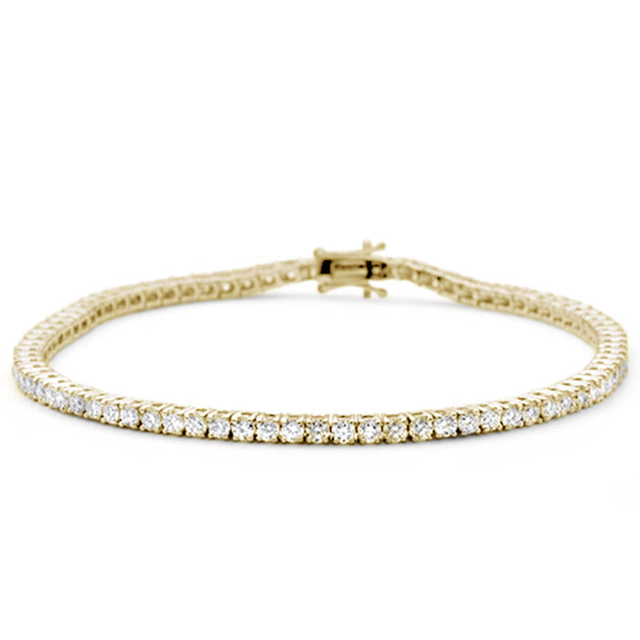 DIAMOND CLOSEOUT! 2.49ct 14K Yellow Gold Diamond Tennis Bracelet 7"
