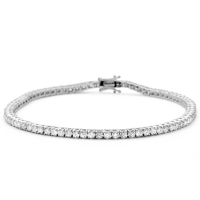 SPECIAL! 2.48ct 14K White Gold Diamond Tennis Bracelet 7"