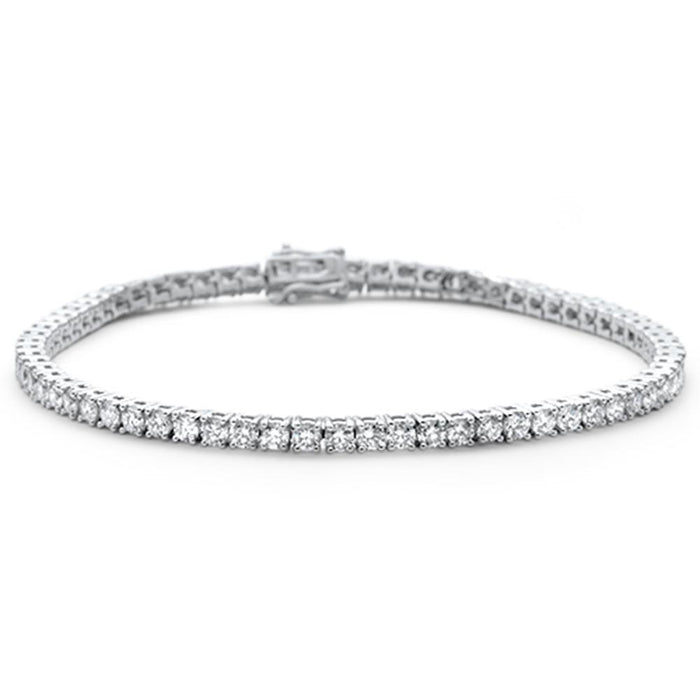 SPECIAL!2.90ct 14K White Gold Diamond Tennis Bracelet 7"