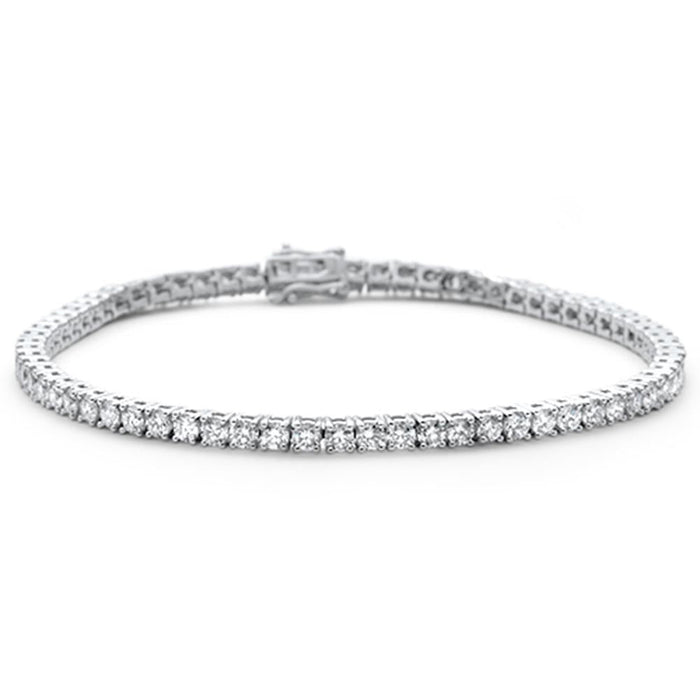 SPECIAL! 3.16ct 14KT White Gold Diamond Tennis Bracelet 7"