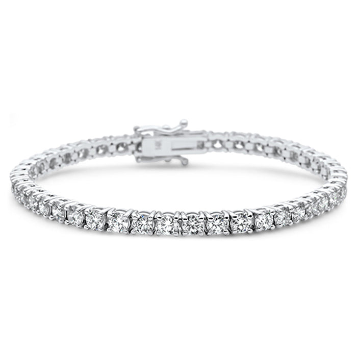 SPECIAL! 6.65ct 14KT White Gold Diamond Tennis Bracelet 7"