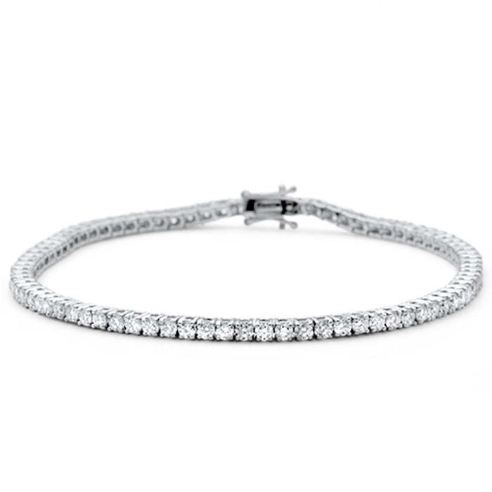 SPECIAL! 3.96ct 14KT White Gold Diamond Tennis Bracelet 7"