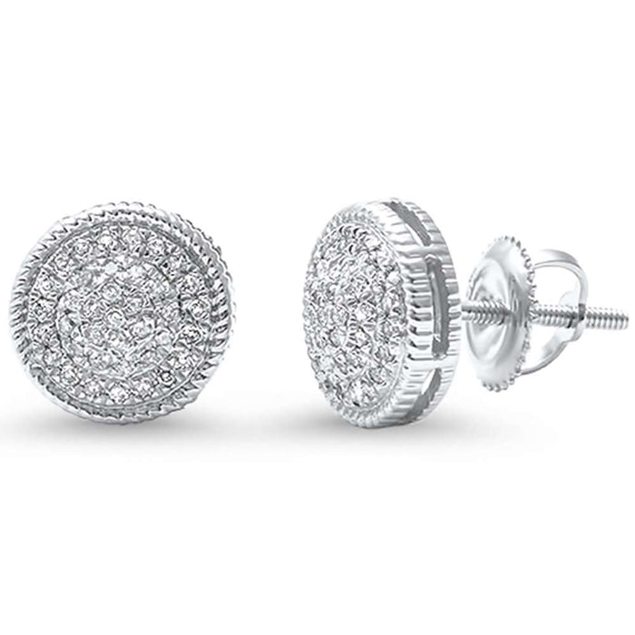 DIAMOND CLOSEOUT! .17ct 14kt White Gold Round Diamond Stud Earrings