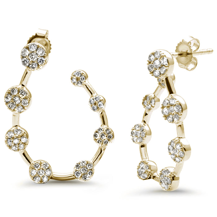 SPECIAL! .74ct G SI 14K Yellow Gold Diamond Hoop Earring