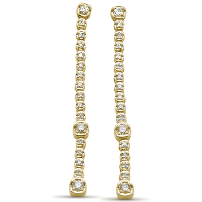 SPECIAL! .31ct G SI 14K Yellow Gold Diamond Dangle Earrings
