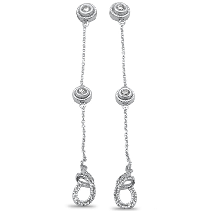 DIAMOND CLOSEOUT! .36ct G SI 14K White Gold Diamond Dangle Earrings