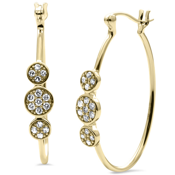 DIAMOND CLOSEOUT! .25ct G SI 14K Yellow Gold Diamond Oval Hoop Earrings
