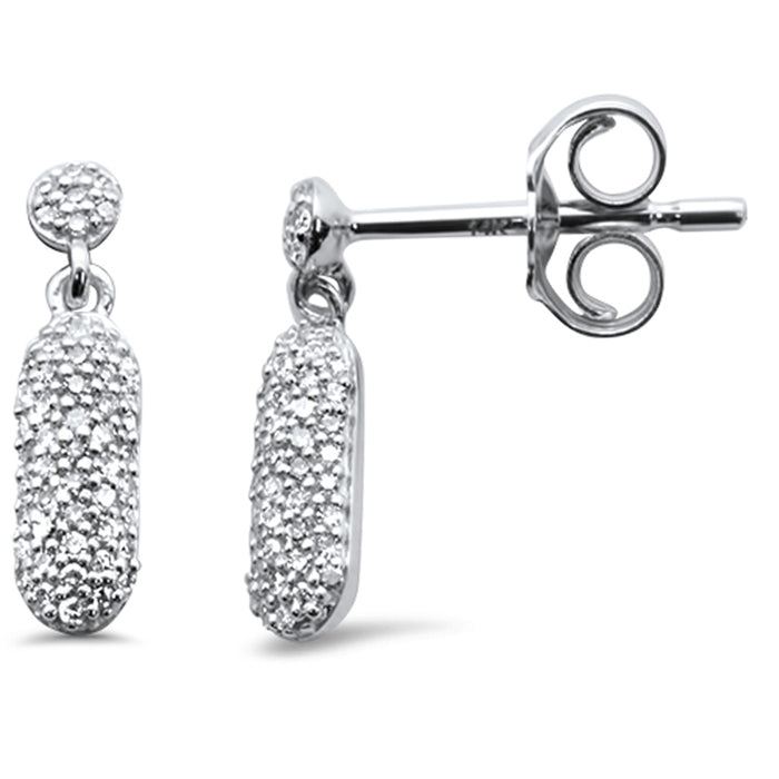 DIAMOND CLOSEOUT! .14ct G SI 14K White Gold Diamond Drop Earrings