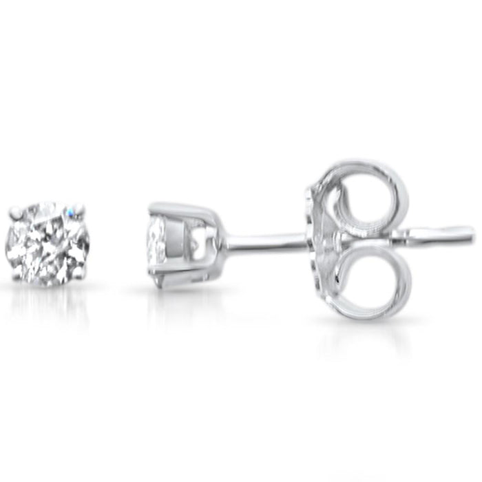 SPECIAL! .23ct G SI 14K White Gold Diamond Solitaire Stud Earrings