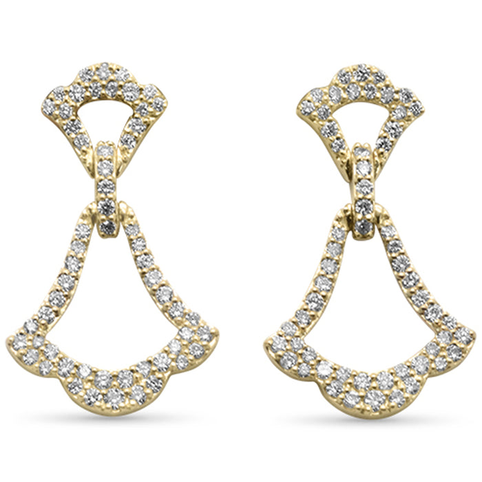SPECIAL!.53ct G SI 14K Yellow Gold Diamond Dangling Earrings