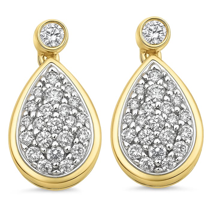 SPECIAL! .26ct G SI 14K Yellow Gold Diamond Pear Shape Diamond Earrings
