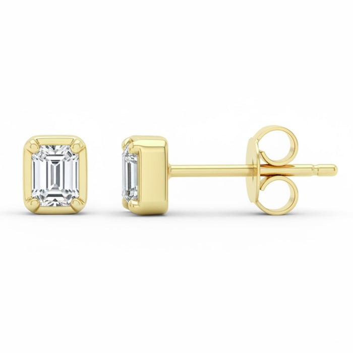 SPECIAL! .25ct G SI 14kt Yellow Gold Emerald Cut Diamond Stud Earrings
