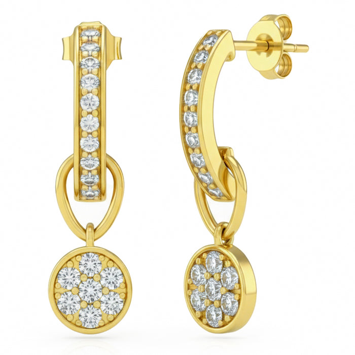 SPECIAL! .49ct G SI 14kt Yellow Gold Diamond Drop Earrings