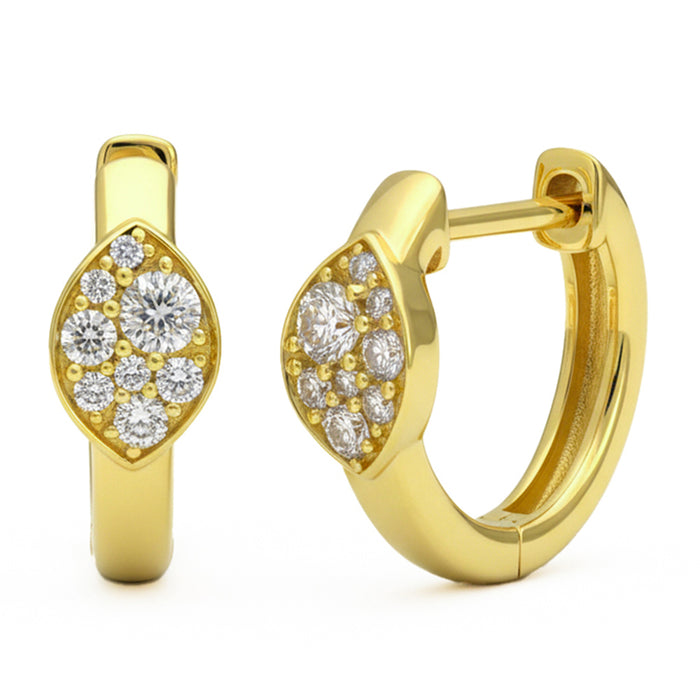 SPECIAL! .25ct G SI 14kt Yellow Gold Diamond Hoop Earrings