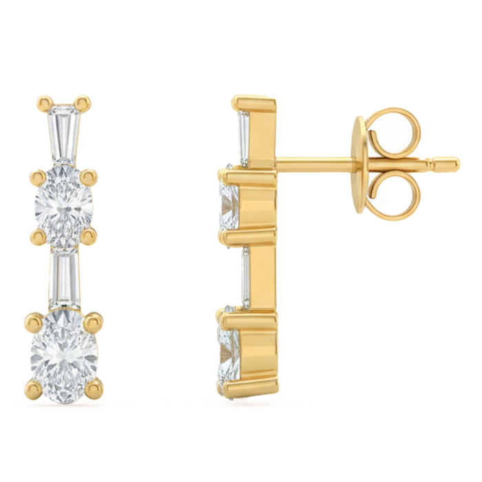 SPECIAL! .54ct G SI 14kt Yellow Gold Diamond Drop Earrings