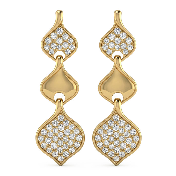 SPECIAL! .48ct G SI 14kt Yellow Gold Diamond Drop Earrings