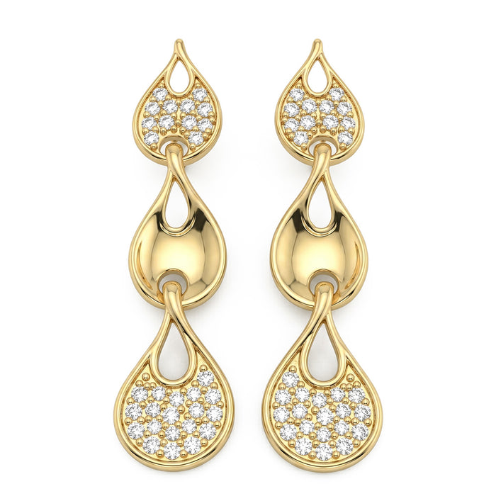 SPECIAL! .33ct G SI 14kt Yellow Gold Diamond Drop Earrings