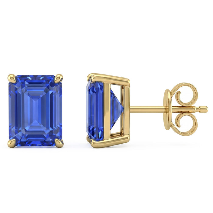 SPECIAL! 4.70ct G SI 14K White Gold Tanzanite Gemstone Stud Earrings