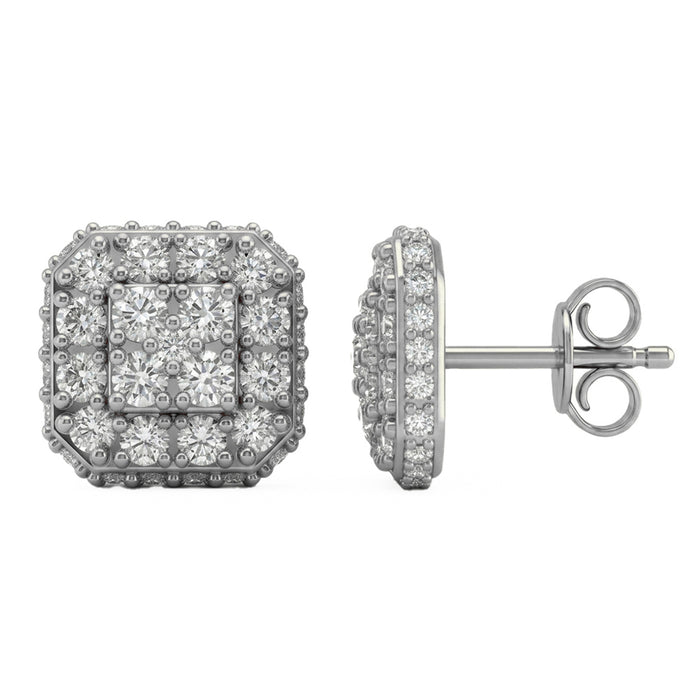 SPECIAL! .96ct G SI 14kt White Gold Diamond Stud Earrings