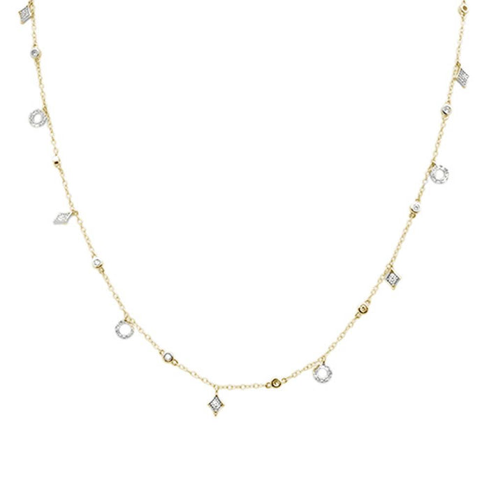 DIAMOND CLOSEOUT! .66ct G SI 14k Yellow Gold Diamond Pendant Necklace 16" Long+(1"ext)
