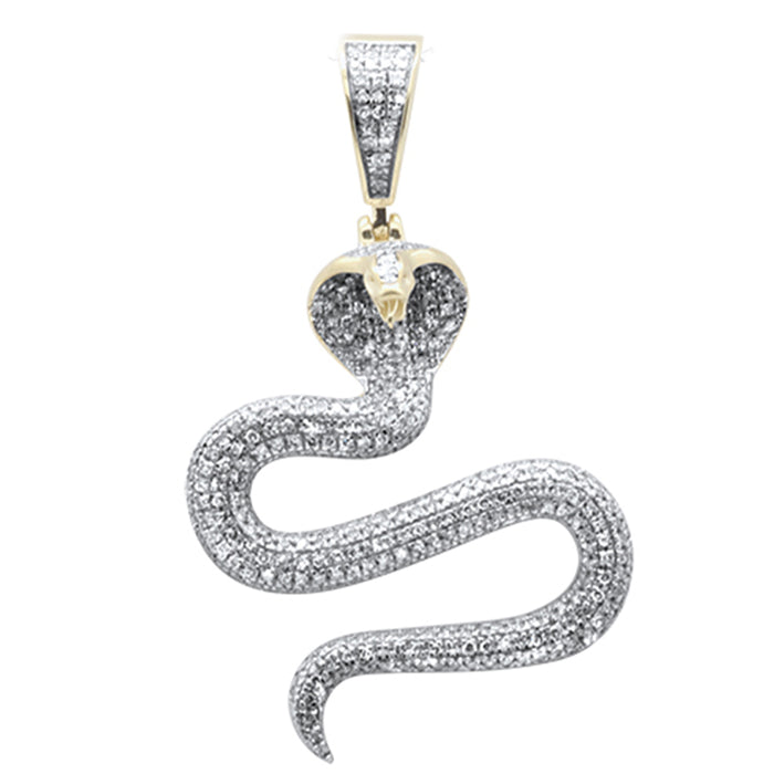 DIAMOND CLOSEOUT! .86ct G SI 10K Yellow Gold Diamond Hip hop pendant