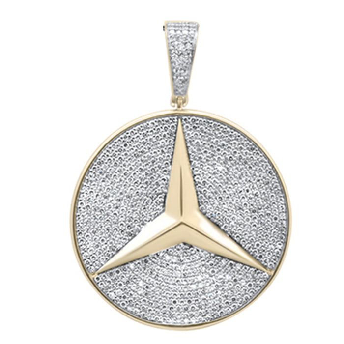 DIAMOND CLOSEOUT! .96ct G SI 10K Yellow Gold Diamond Pendant
