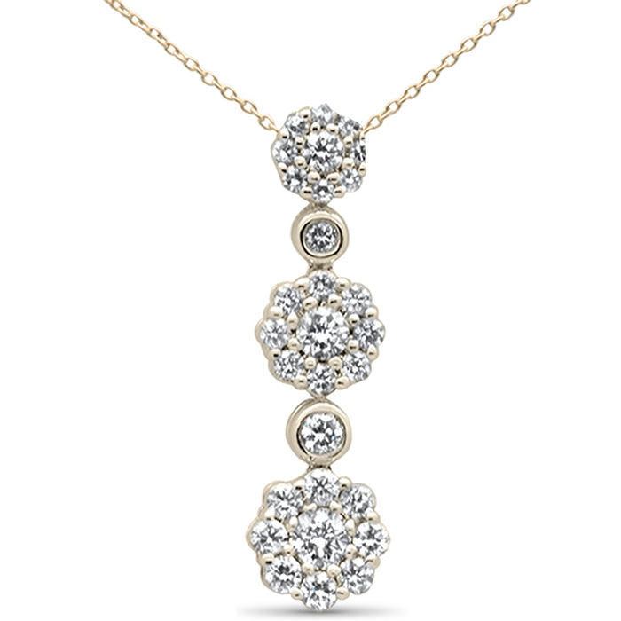 DIAMOND CLOSEOUT! .39ct G SI 14K Yellow Gold Diamond Fashion Pendant 18" Long Chain Included