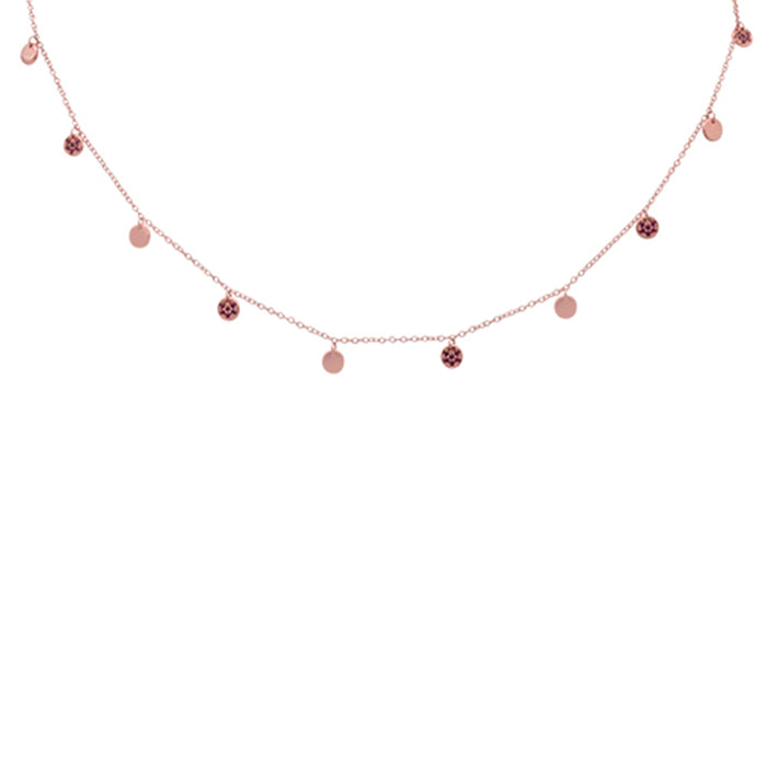 GEMSTONE CLOSEOUT! .28ct G SI 14K Rose Gold Natural Ruby Pendant Necklace