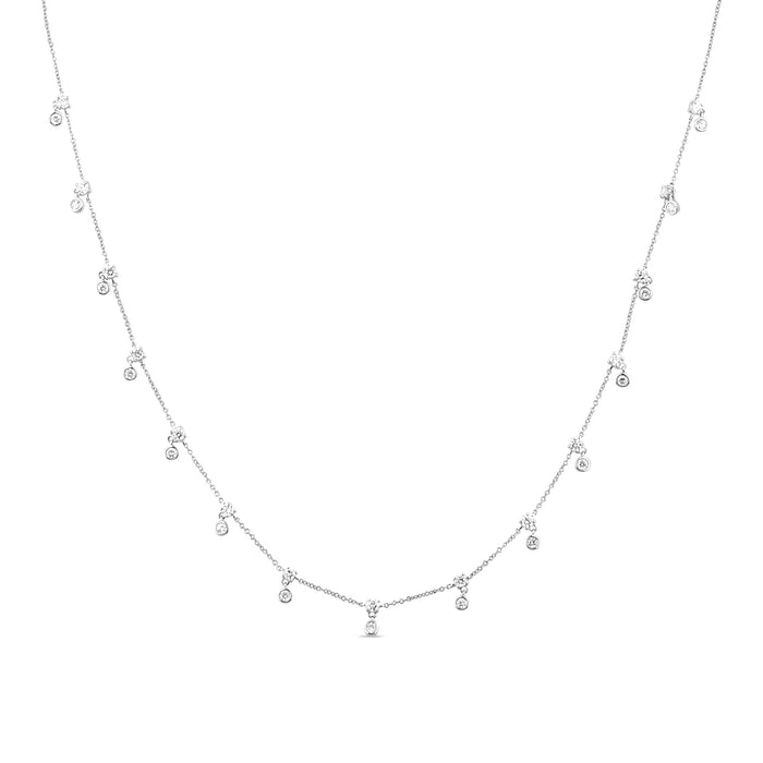 DIAMOND CLOSEOUT! 1.26ct G SI 14K White Gold Diamond Pendant Necklace 16+2" Ext