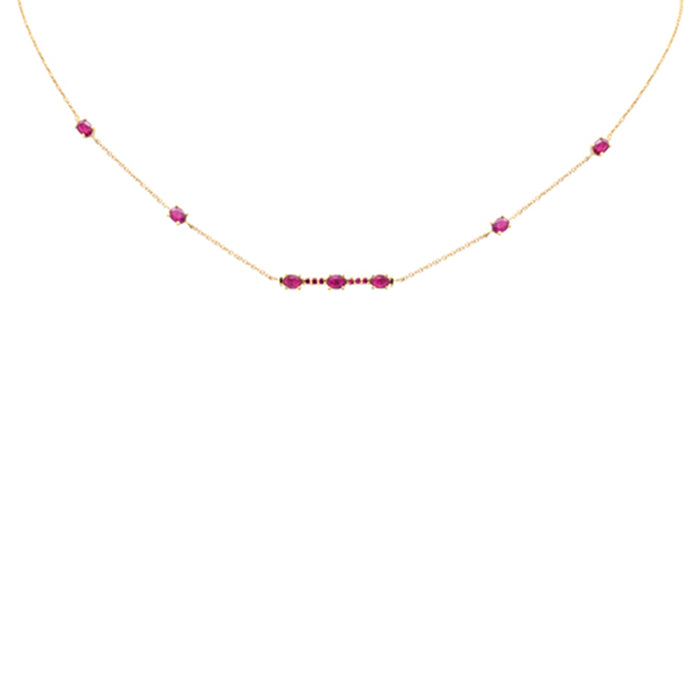 DIAMOND CLOSEOUT! 1.70ct G SI 14K Yellow Gold Ruby Gemstone Pendant Necklace 16+2" Ext