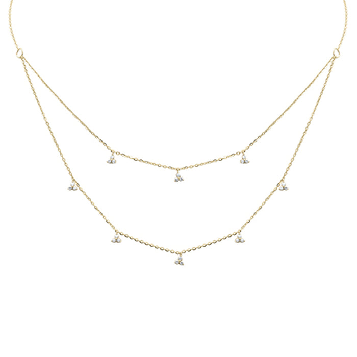SPECIAL! .30ct G SI 14K Yellow Gold Diamond Pendant Necklace 16+2" Long