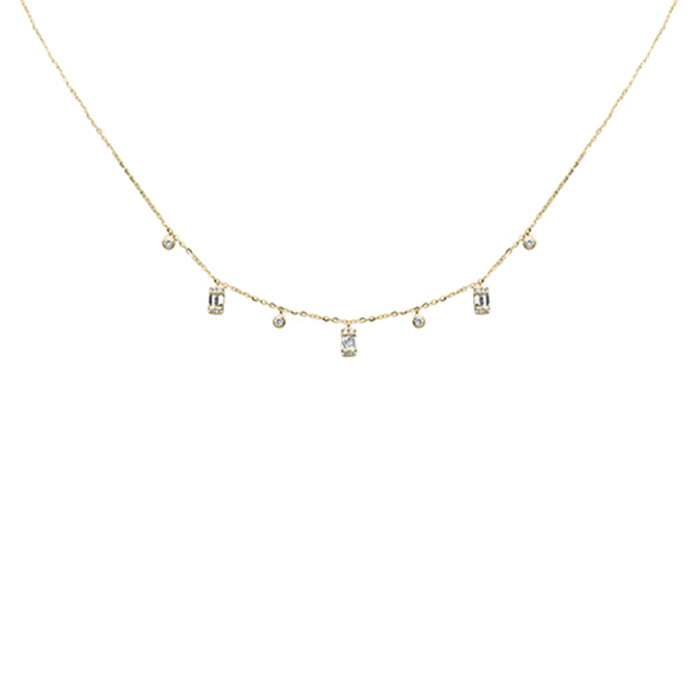 SPECIAL! .42ct G SI 14K Yellow Gold Diamond Pendant Necklace 16+2" Long
