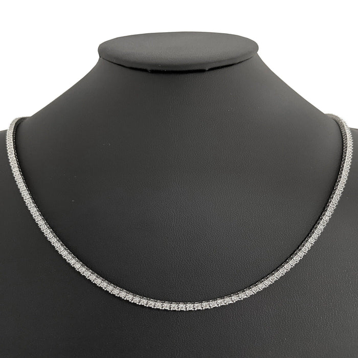 SPECIAL! .96ct 14K White Gold Tennis Miracle Illusion Necklace 16"