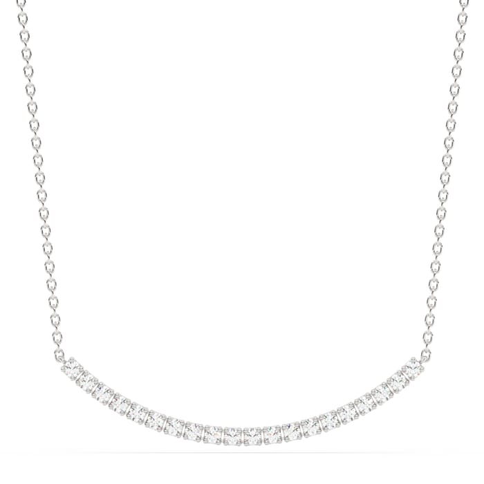 SPECIAL!.50ct G SI 14K White Gold Diamond Chain Pendant Necklace 16" Long Chain