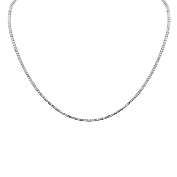 SPECIAL! 1.99ct G SI 14K White Gold Round Diamond Tennis Necklace 14+2" Ext
