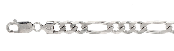200-8MM Figaro Chain Made in Italy Available in 8"-10 and 16-36" inches NEW