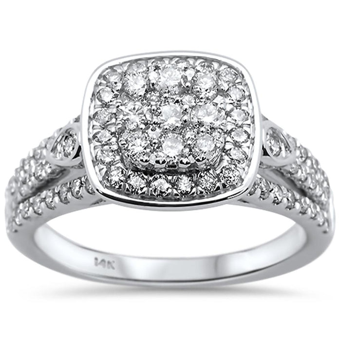 DIAMOND CLOSEOUT! 1.03ct 14k White Gold Engagement Diamond Ring Size 6.5