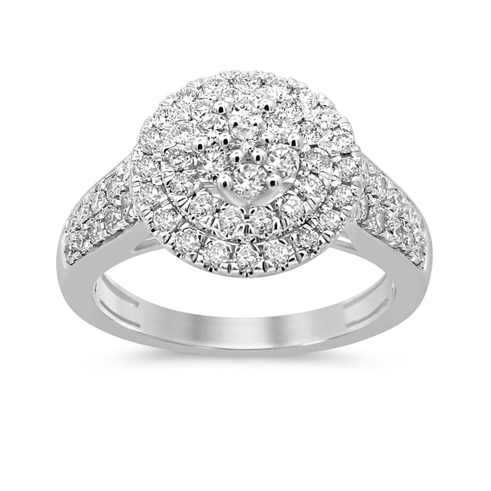 DIAMOND CLOSEOUT! 1.03ct G SI 10k White Gold Diamond Engagement Ring Size 6.5