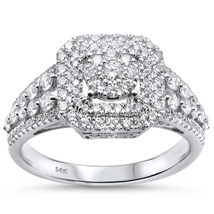 DIAMOND CLOSEOUT! .82ct 14K White Gold Diamond Engagement Ring Size 6.5