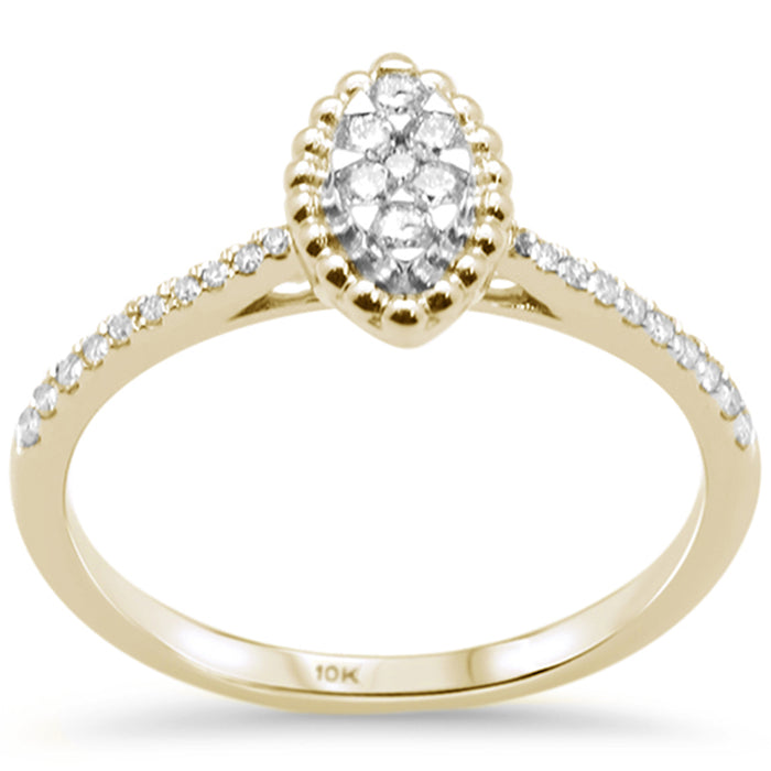 DIAMOND CLOSEOUT! .21ct G SI 10K Yellow Gold Diamond Engagement Ring