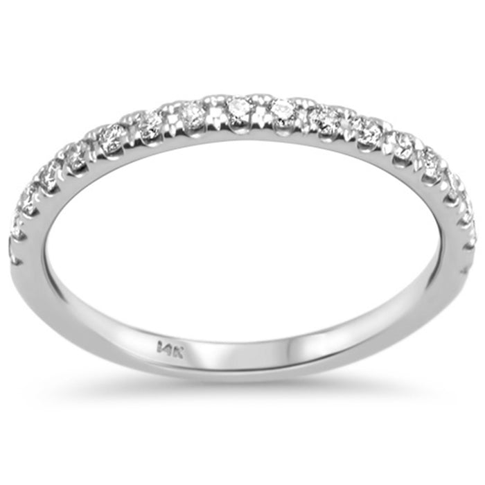 SPECIAL! .25ct G SI 14K White Gold Diamond Ladies Diamond Band Ring Size 6.5