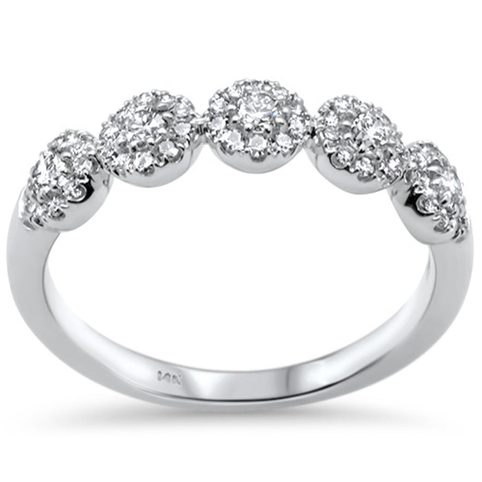 DIAMOND CLOSEOUT! .50ct G SI 14K White Gold Diamond Band Ring Size 6.5